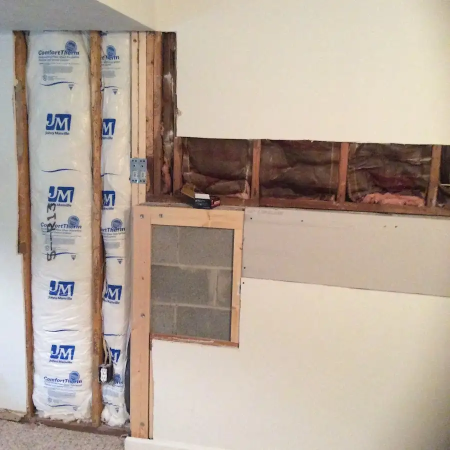 Wall insulation replacement during Contents Cleaning & Restoration in Vestal